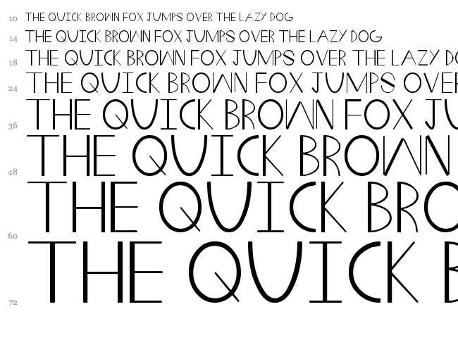 Fat Wedge font waterfall